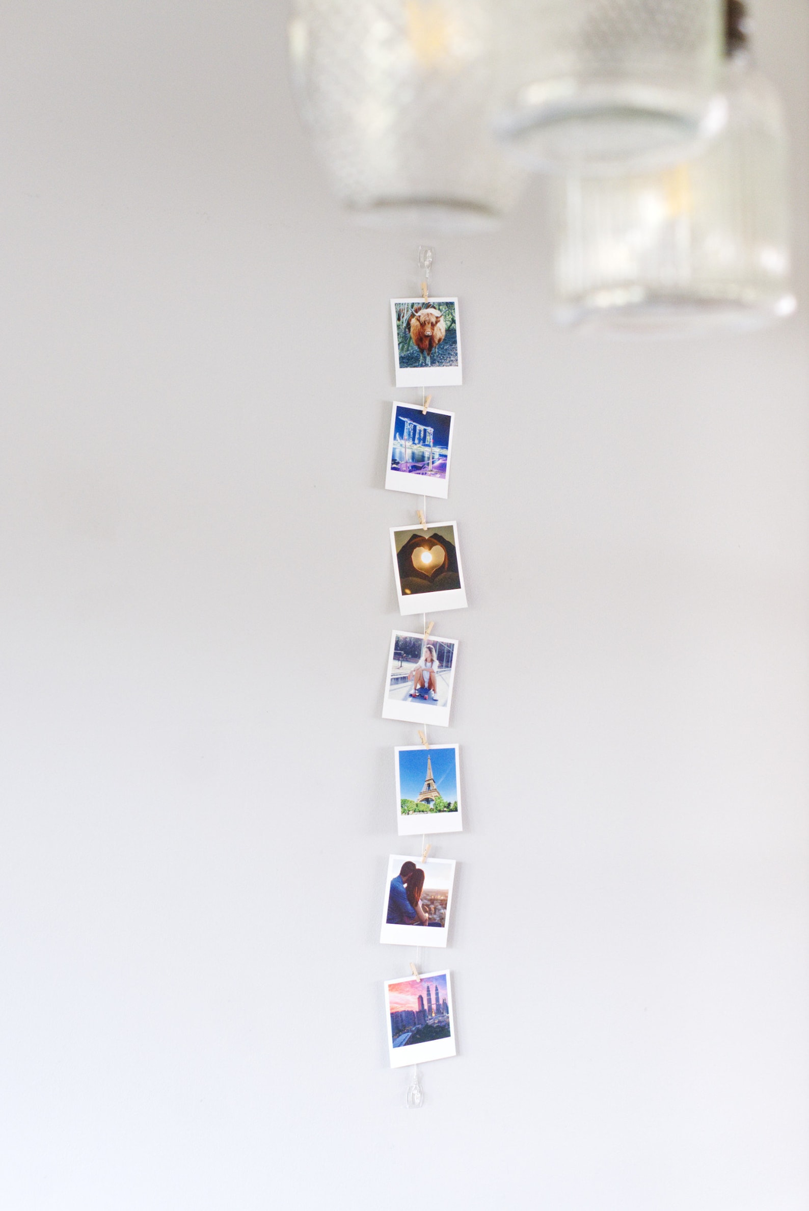 Vertical Cable Photo Display Room Decor Clothespeg Wire | Etsy UK