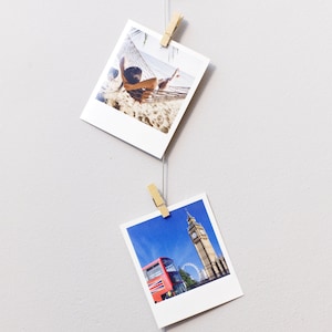 Vertical Cable Photo Display, Room Decor Clothespeg Picture Hanger ...