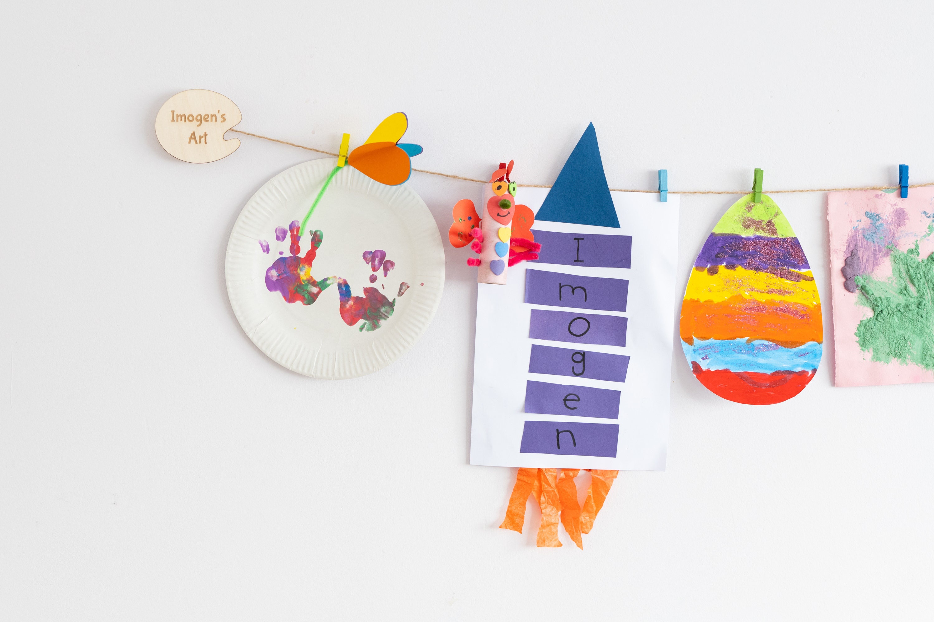Personalised Kids Art Display Palette Design With Mini - Etsy