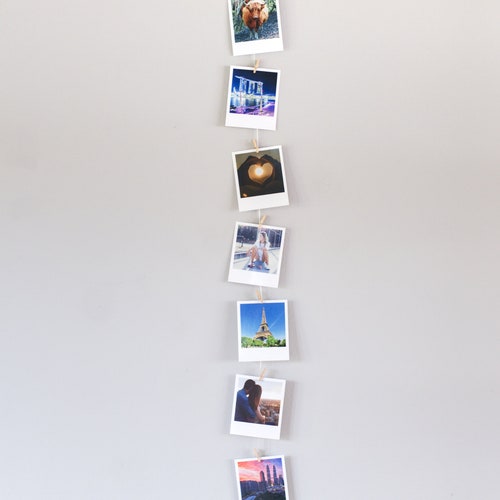 Instant Photo Display Clothespeg Picture Hanger Retro Photo | Etsy