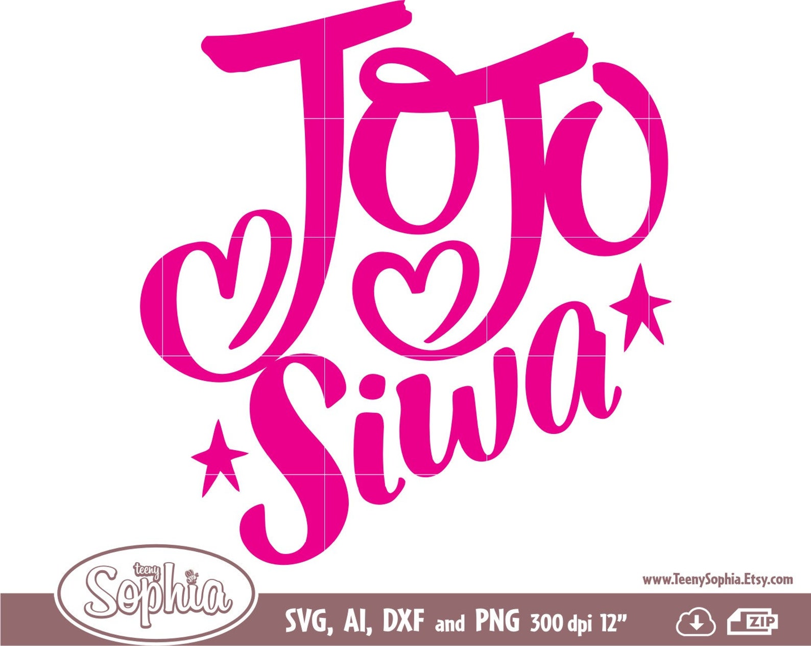 Jojo Siwa & Bow Bow show 8 cliparts logos. Svg File for | Etsy