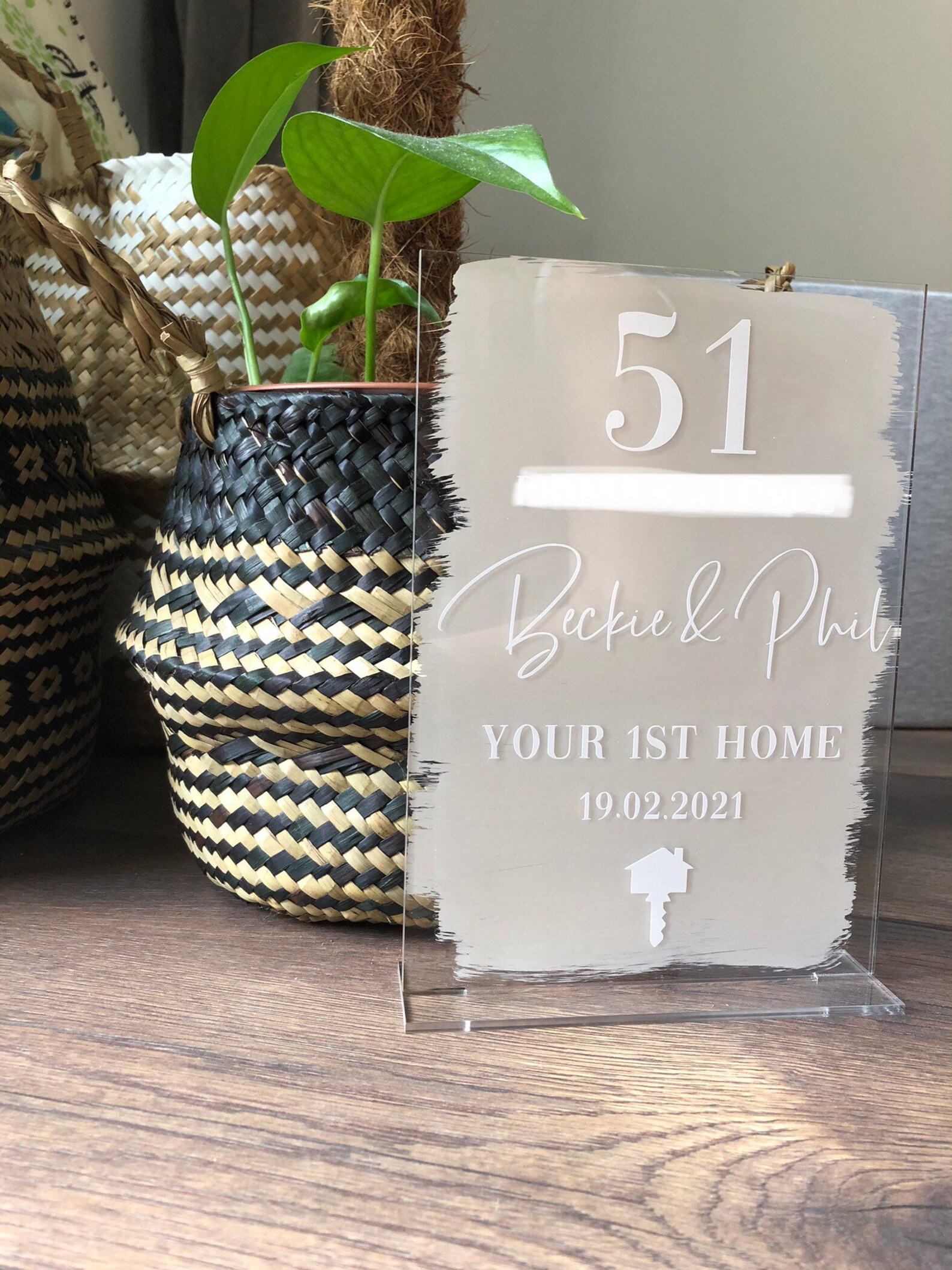 First Home Gift for Couple New Home Gift Personalised New Etsy