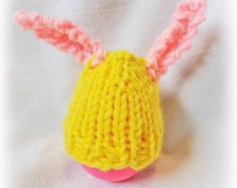 Bunny Egg Beanie Knitting Pattern