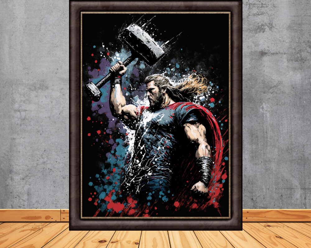 Thor in God Of War Ragnarok  Poster for Sale by berniertheodora