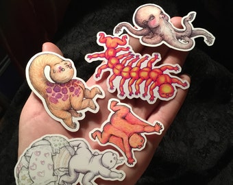 Sticker pack - set of 5 baby animals