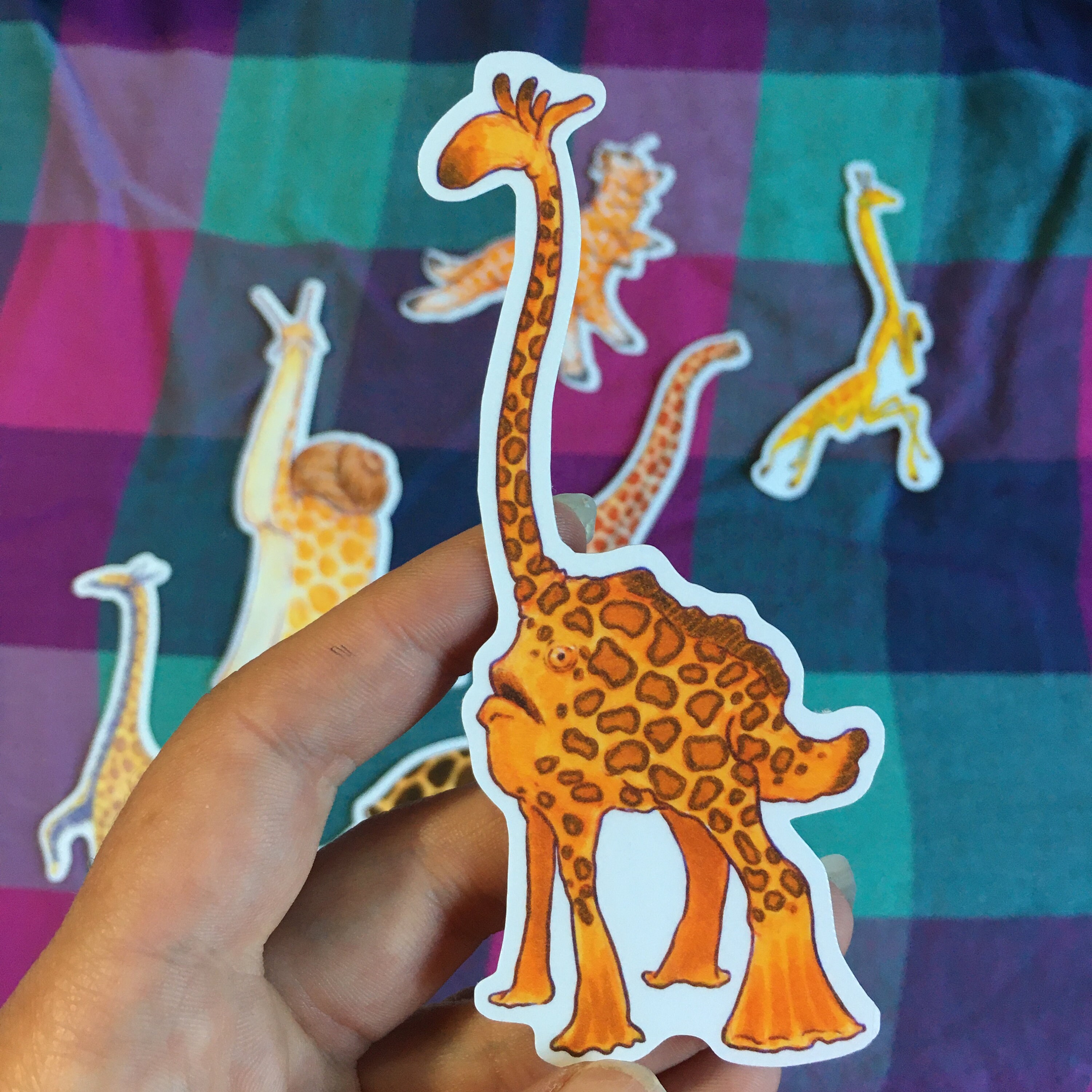 GIRAFFES (set of 7 Stickers) - Etsy