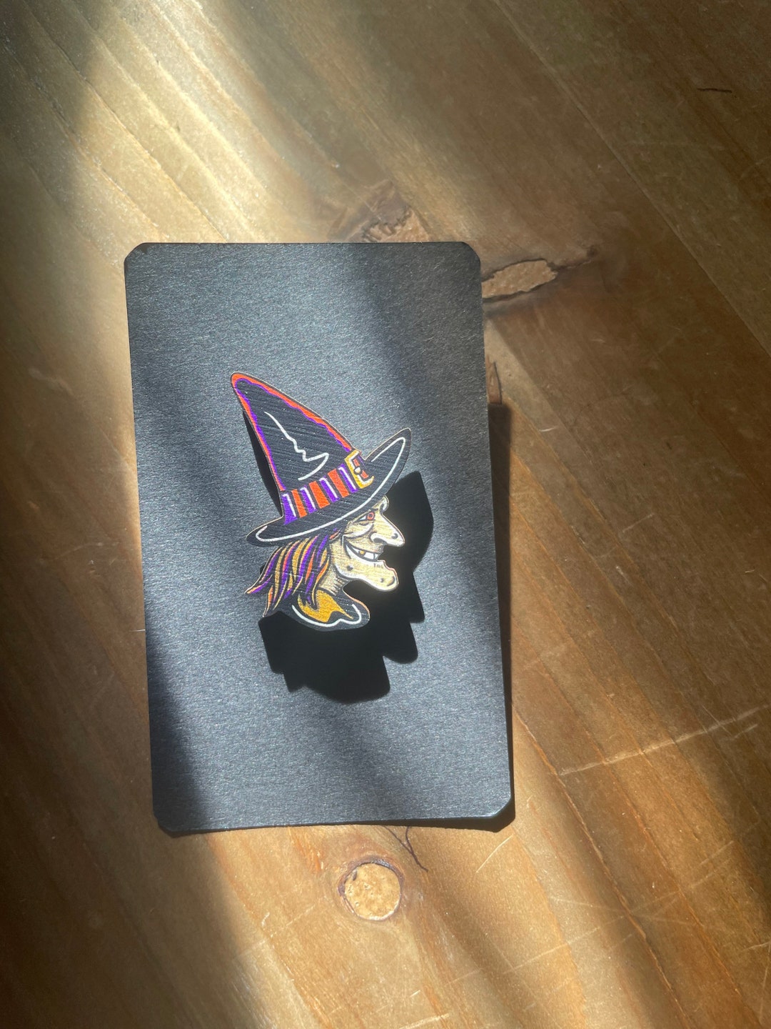 Vintage Halloween Witch Pin - Etsy