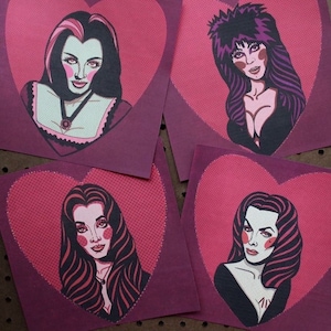 Glam Ghouls print set