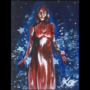 Carrie Prom Night acrylic painting print