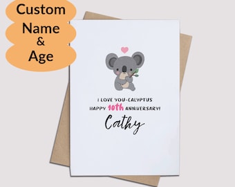 Birthday Celebration Card with Personalized Note Cute Romantic Couple Hubby Anniversary Valentine Day Minimalist Modern Card