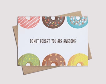 Cheerful Personalized Donut Celebration Card