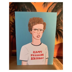 Napoleon Dynamite Birthday Celebration Card with Personalized Note