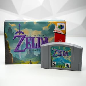 The Legend of Zelda: The Sealed Palace N64 Nintendo 64 Homebrew Ocarina of Time Hack | Kompletny w pudełku lub tylko w koszyku, najlepsze pudełko na świecie