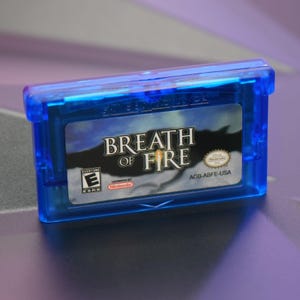ゲームボーイアドバンス用ブレス オブ ファイア GBA レプリカ クリアブルーカートリッジ