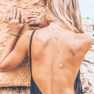 Golden Skai chains 14k gold yellow and rose gold adjustable long and short effect for layering