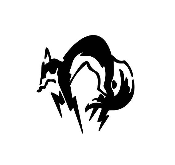 Metal Gear Solid Decal Sticker Featuring Foxhound Logo Video Etsy Metal Gear Solid Decal Sticker Featuring Foxhound Logo Video Etsy