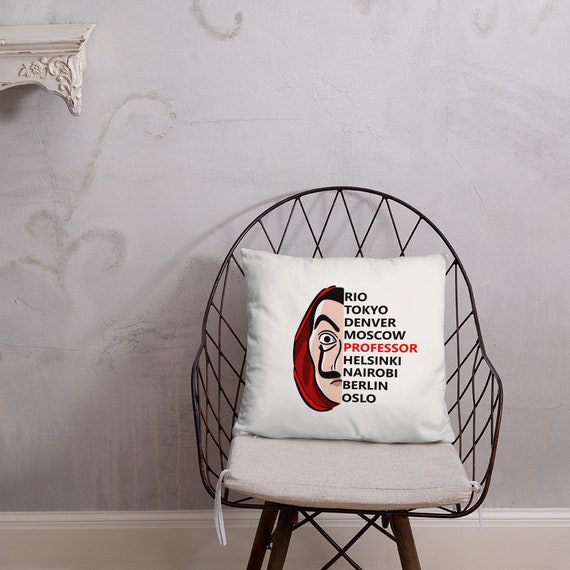 La Casa De Papel Money Heist Bella Ciao Throw Pillow 18x18 Etsy