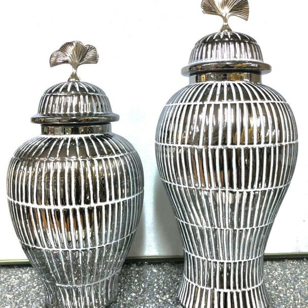 White Ginger Jar Etsy UK