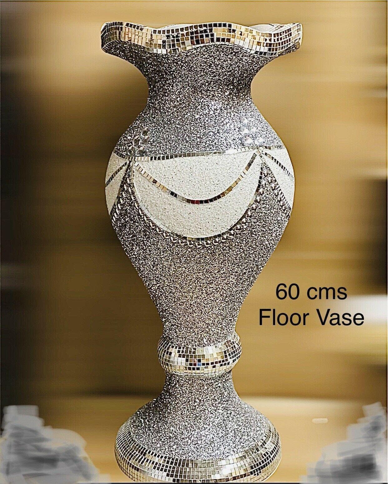 Home Decor Romany Flower Vase Mosaic Italian Blingy Home
