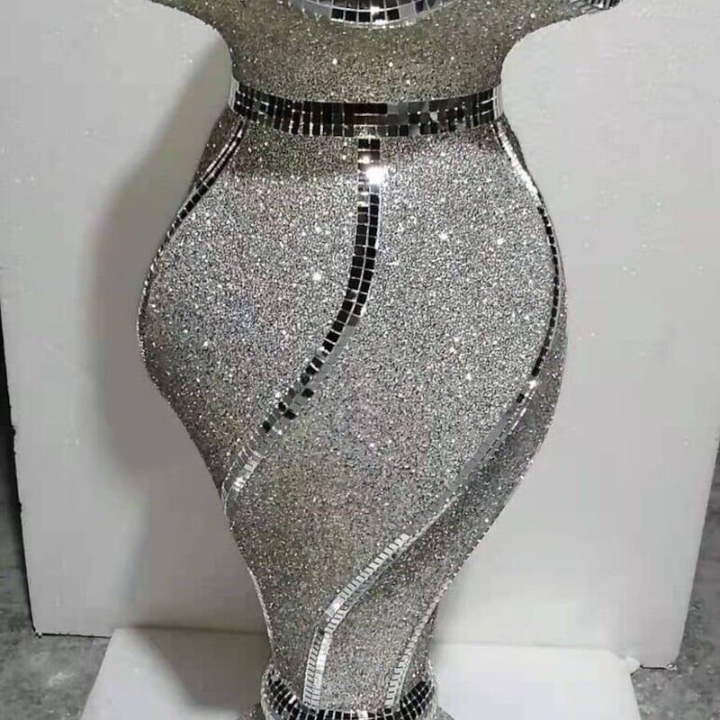 Tall Silver Floor Vases - Etsy