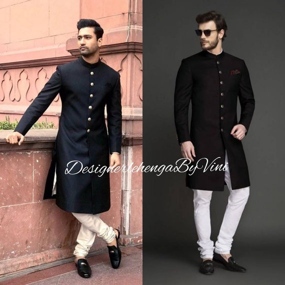 Indian Pakistani Wedding Wear for Men, Groom Wedding Outfit, Indian Mens  Wear, Sherwani for Men, Indian Dress for Men, Colors Available 