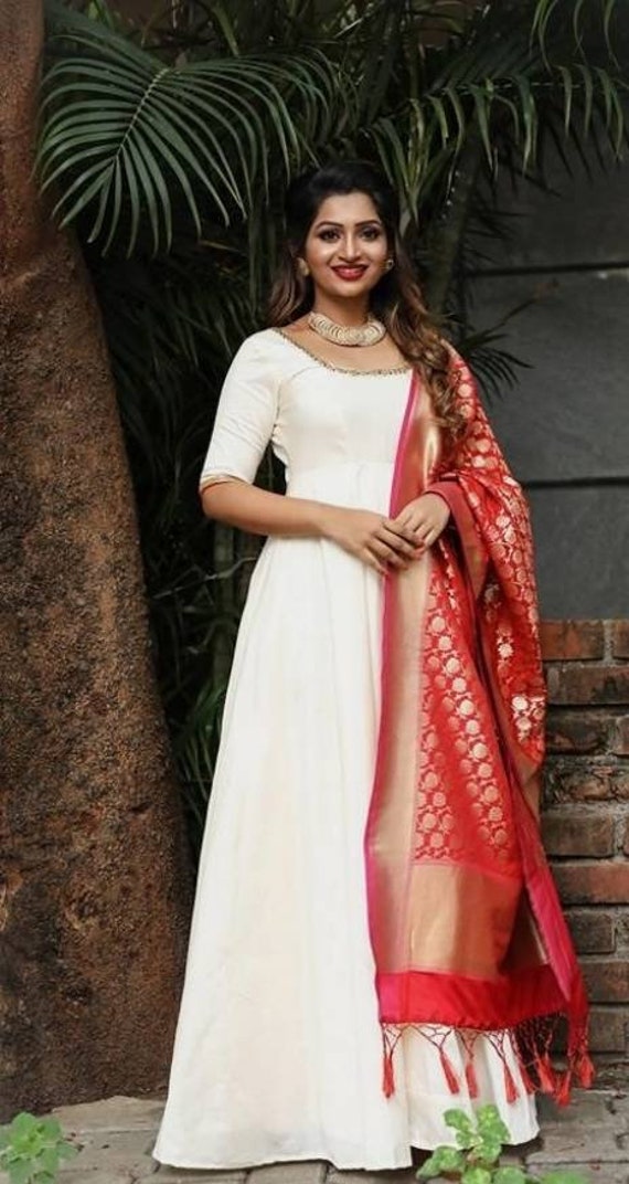 Traditional Indian anarkali suit 