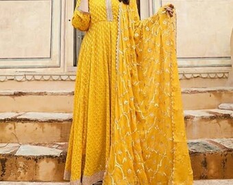 Vestito anarkali pakistano per le donne Salwar kameez anarkali pakistano vestito vestito da usura del partito abito da sposa vestito gota patti abito da sposa indiano