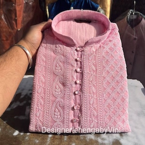 Heavy chikankari handmade kurta, kurta pajama set for men,indian kurta for men, wedding outfit for men, wedding kurta pajama,pakistani kurta