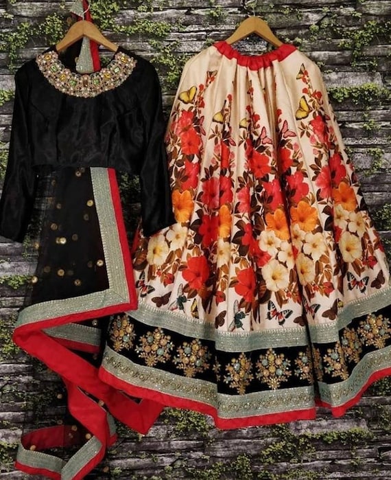 fitted lace wedding dress Organza Black Salwar Kameez with Red Dupatta Latest Online – Nameera by  Farooq