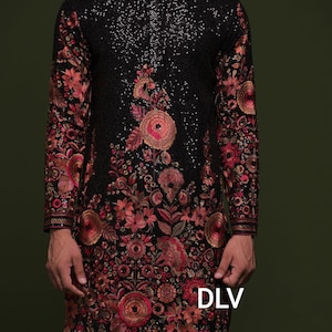 Heavy sequin work kurta pajama for men indian kurta for men groomsmen kurta pajama indo western kurta for men sherwani for men kurta set men