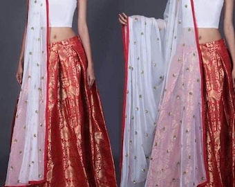 Pure banarasi brokaat lehenga choli ontwerper lehenga choli Indiase trouwjurk trouwjurk traditionele lehenga choli lengha