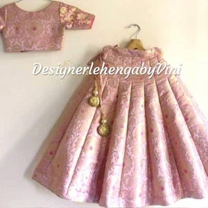 Kids lehenga choli dupatta lehenga choli for kids girls lehenga custom made lehenga lehenga for girls brocade ensemble colors available