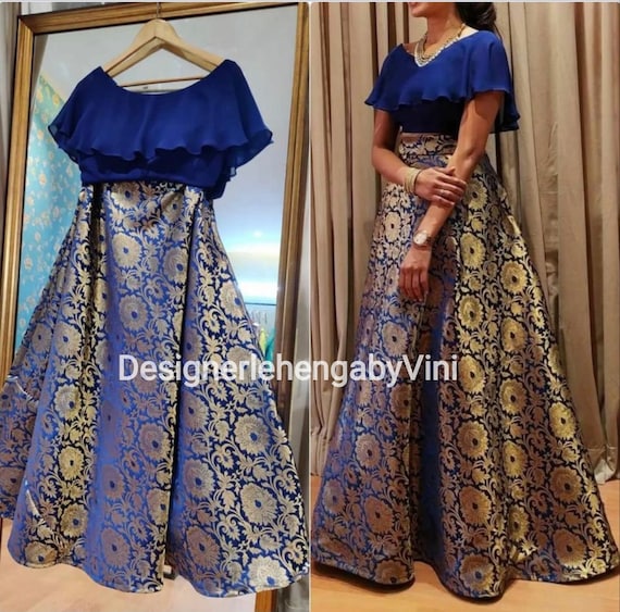 Banarasi indo western dress best sale