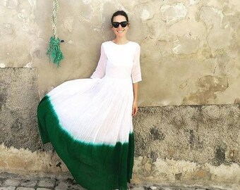 Tyedye dress western dress party dress casual dress tyedye printed maxi dress casual wear