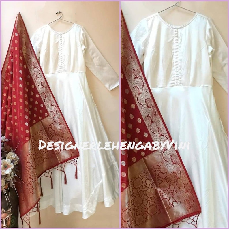 Indian Pakistani modal satin gown with banarasee shops dupatta Pakistani Lengha salwar kameez lehenga anarkali suit bridesmaid dress Indian dress