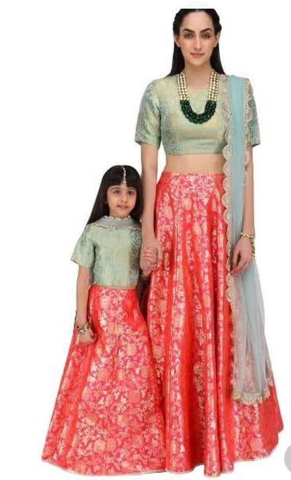 lehenga choli for mother and daughter