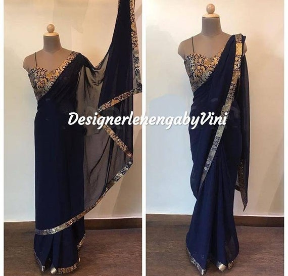 Gown from shop georgette saree