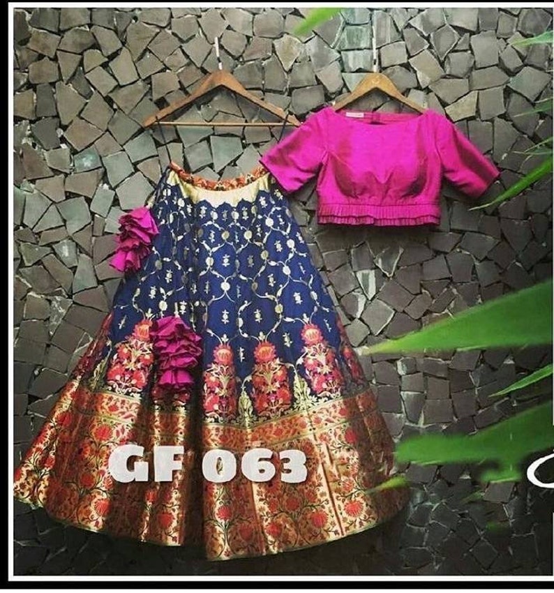 Designer pure banarasee lehenga from Banaras Indian lehenga wedding dress Indian wedding dress lehenga choli lengha traditional lehenga