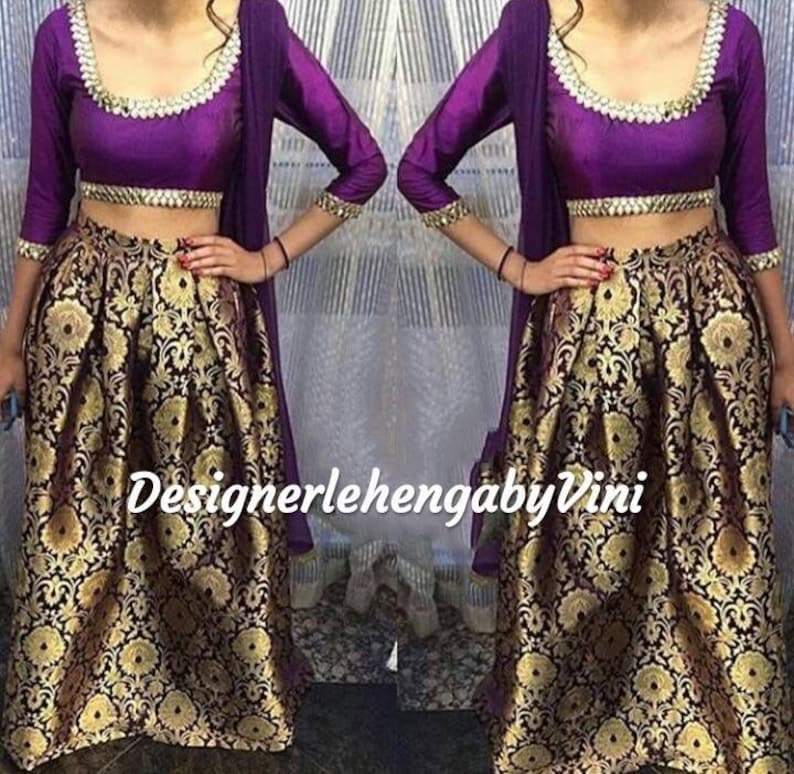 Indian designer traditional lehenga choli crop top and lehenga indian lehenga choli lengha choli