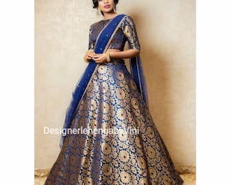 Indian lehenga choli dupatta desi bridesmaids lehenga indian dress readymade lehanga banarasi lehenga women custom made lehenga choli women