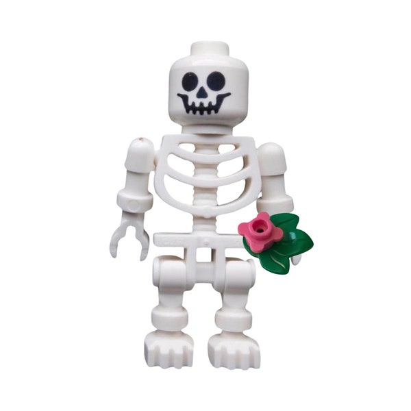 Minifigures Lego Skelett with FlowerPower