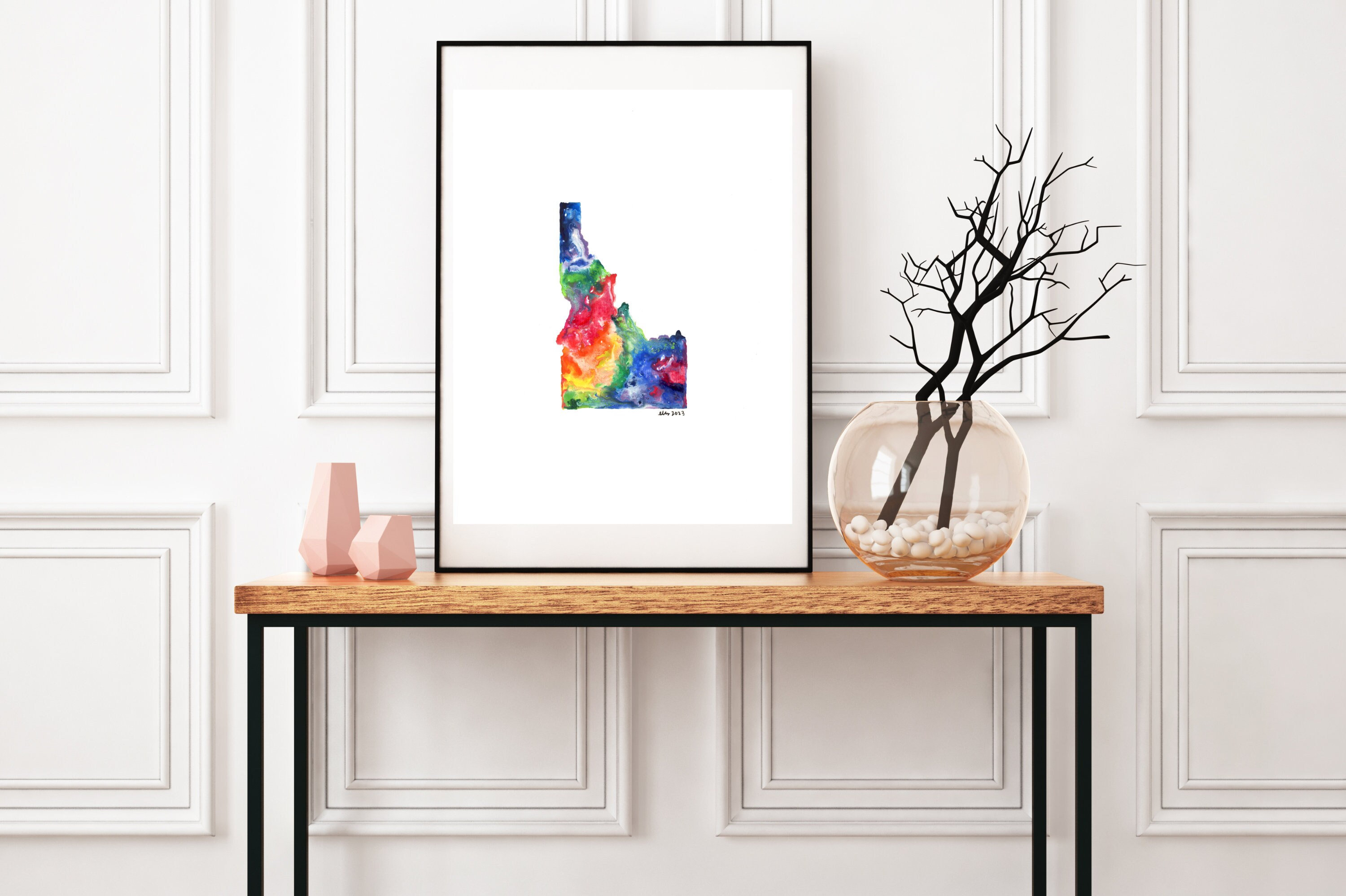 Idaho Watercolor Art Print Digital Download || Print on Demand - Etsy