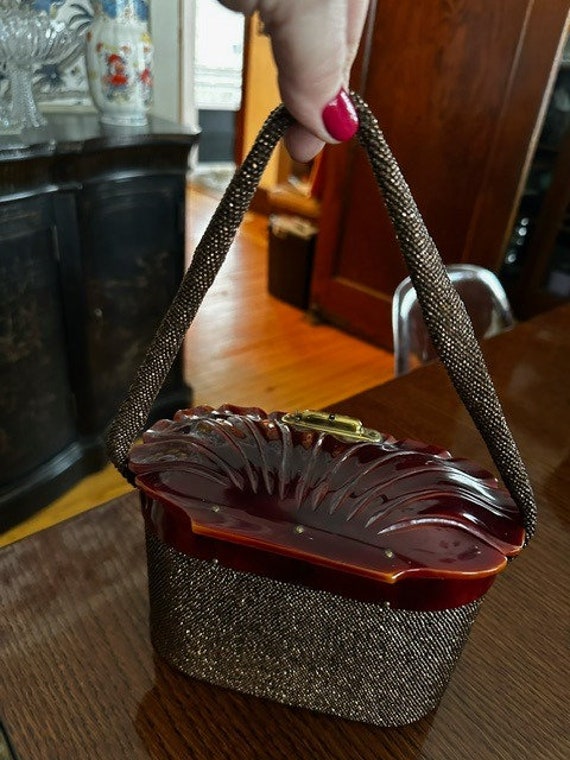 Vintage Beaded Evening Handbag - image 2