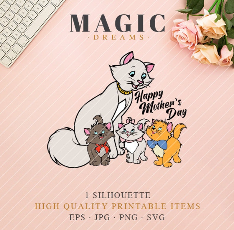 Download Disney Aristocats SVG Happy Mother's Day SVG Aristocats | Etsy