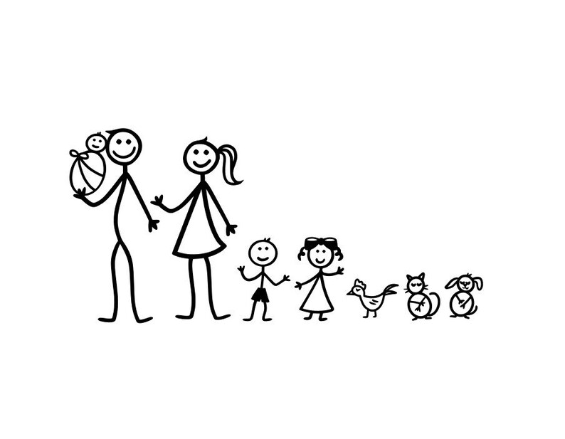 Download Stick Family SVG PNG JPEG Print & Cut Files Graphic Design | Etsy