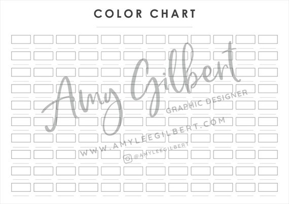 Blank Color Chart Printable