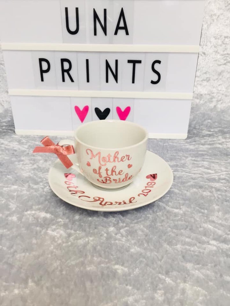 Personalised Tea cup and Saucer Etsy