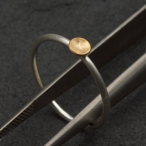 Silber & Roségold Stapelring