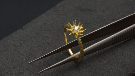 750 Gold Blüten - Ring