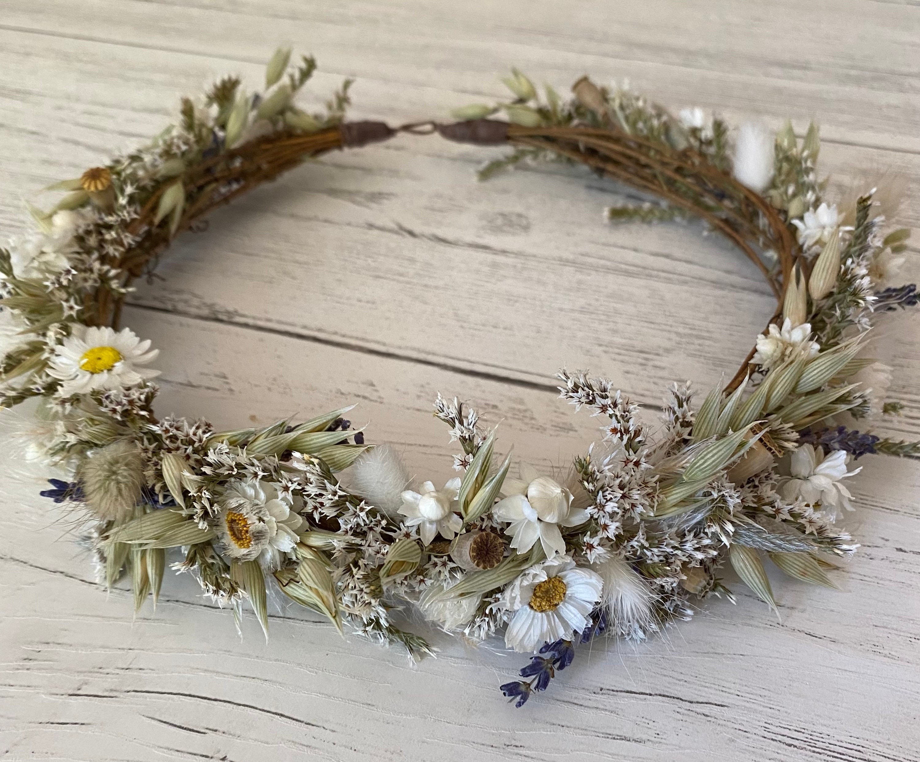 Wild Meadow Coronet, Wedding Dried Flower Head Crown, Wedding Headdress. - Etsy Wild Meadow Coronet, Wedding Dried Flower Head Crown, Wedding Headdress. - Etsy